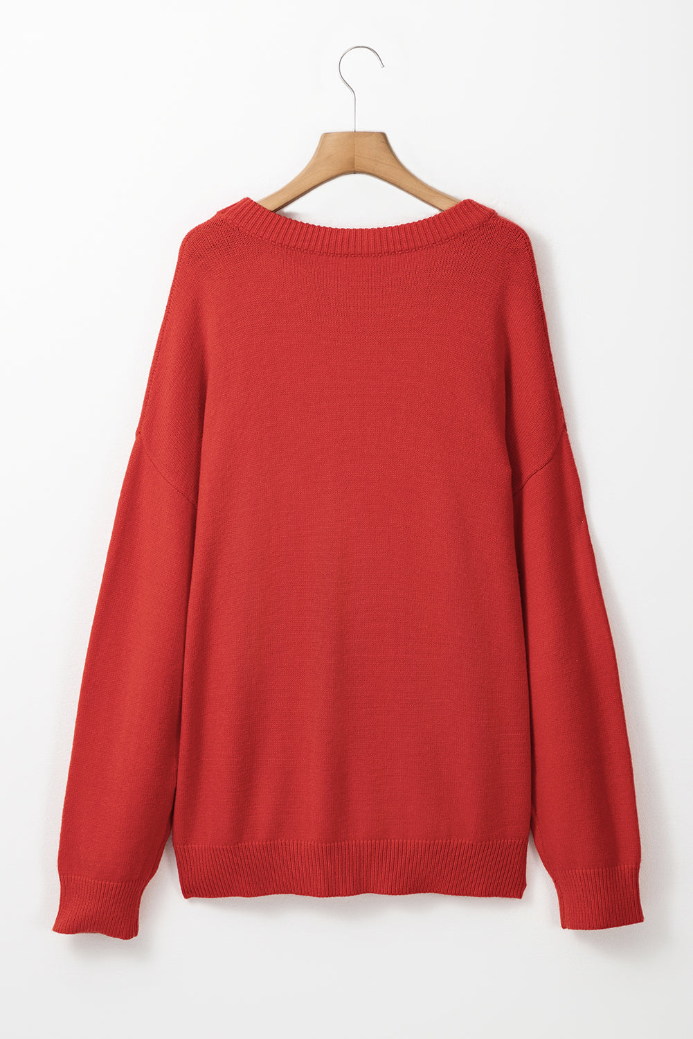 Fiery Red Merry Graphic Christmas Plus Size Sweater Dear-Lover Dropshipping